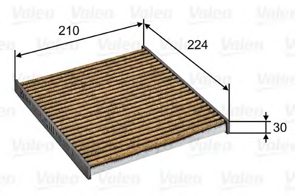 Фильтр салона VALEO 701024