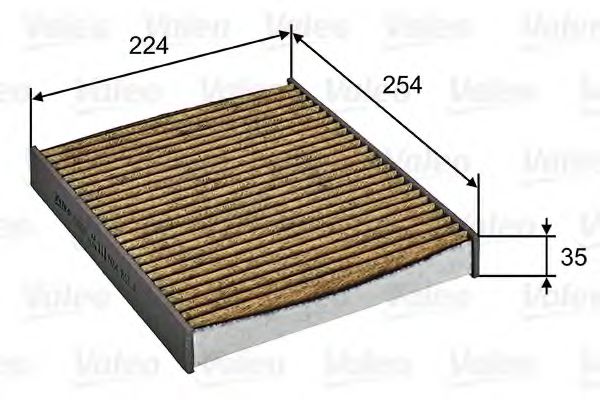 Фильтр салона VALEO 701029