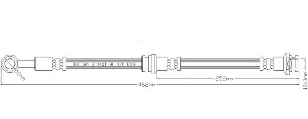 Тормозной шланг remkaflex 2158
