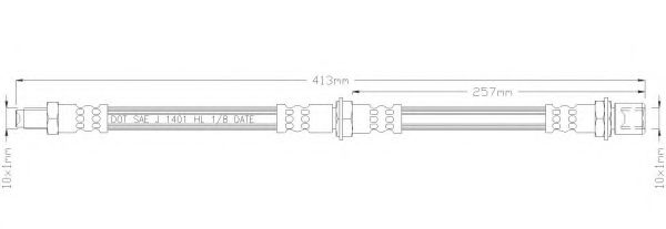 Тормозной шланг remkaflex 2210