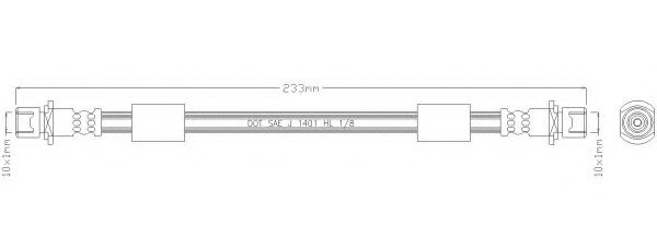 Тормозной шланг remkaflex 2654