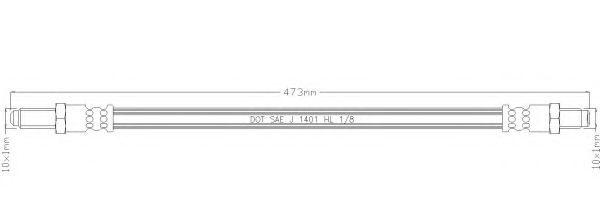 Тормозной шланг remkaflex 6208