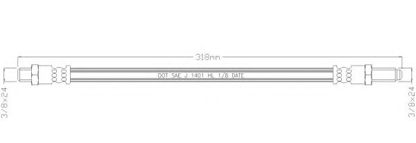 Тормозной шланг remkaflex 6211