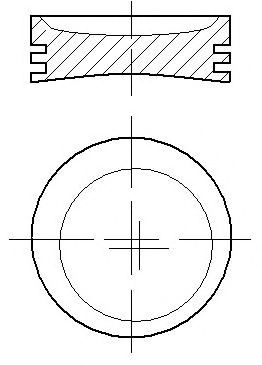 Поршень NÜRAL 87-101300-00