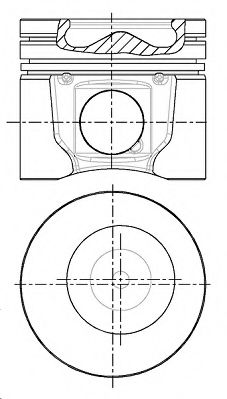 Поршень NÜRAL 87-437007-00