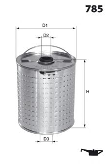 Масляный фильтр MECAFILTER ELH4723 Масляный фильтр MECAFILTER ELH4723