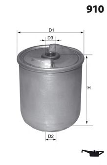 Масляный фильтр MECAFILTER EHC8501 Масляный фильтр MECAFILTER EHC8501