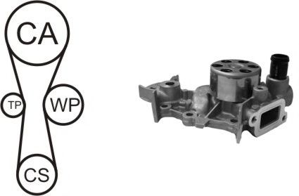 Комплект ГРМ с помпой AIRTEX WPK-181801