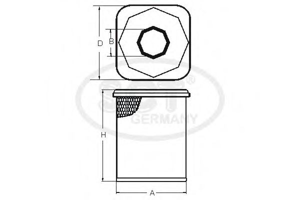 Воздушный фильтр MERCEDES-BENZ A0040940804 Воздушный фильтр MERCEDES-BENZ A0040940804