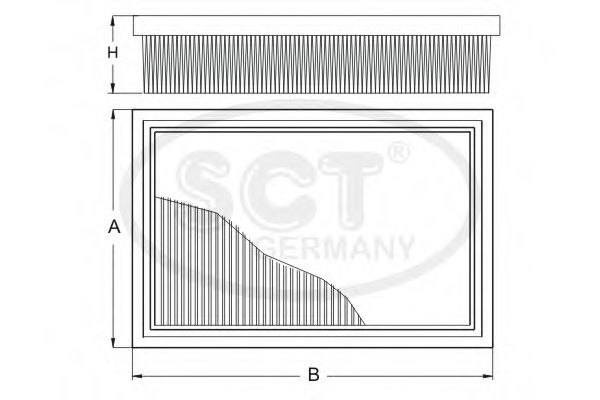 Воздушный фильтр SCT SB 3248