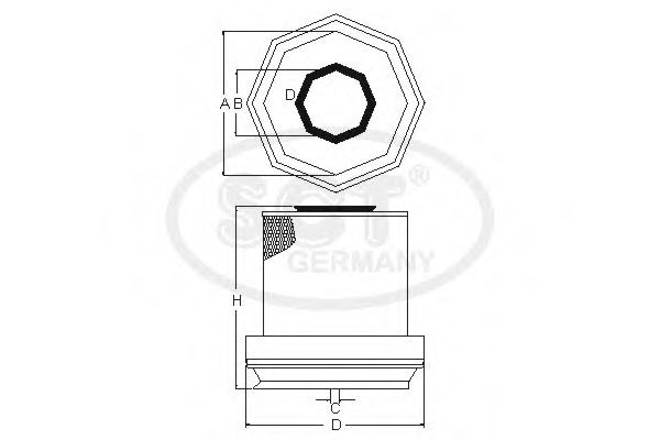 Воздушный фильтр SCT SB 966 Воздушный фильтр SCT SB 966