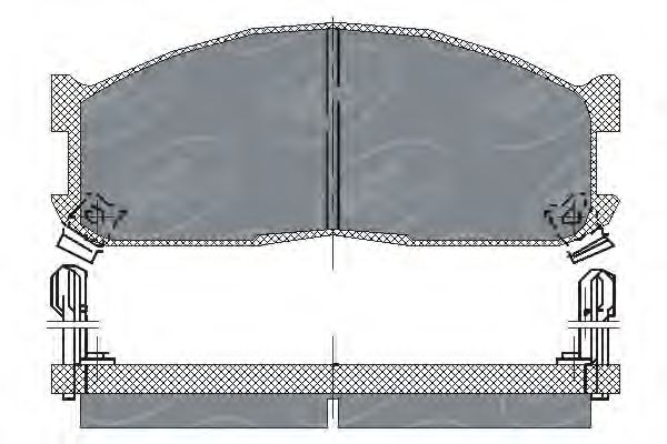 Тормозные колодки SCT SP 128 PR