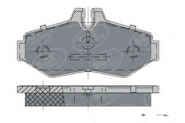 Тормозные колодки SCT SP 233 PR