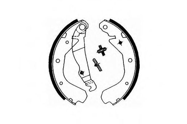 Тормозные колодки барабанные SCT SS 505