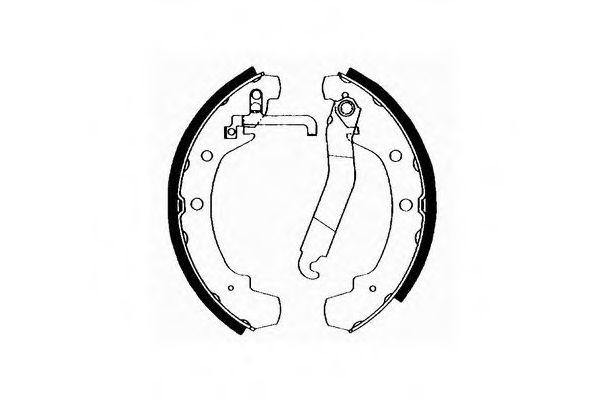Тормозные колодки барабанные SCT SS 514