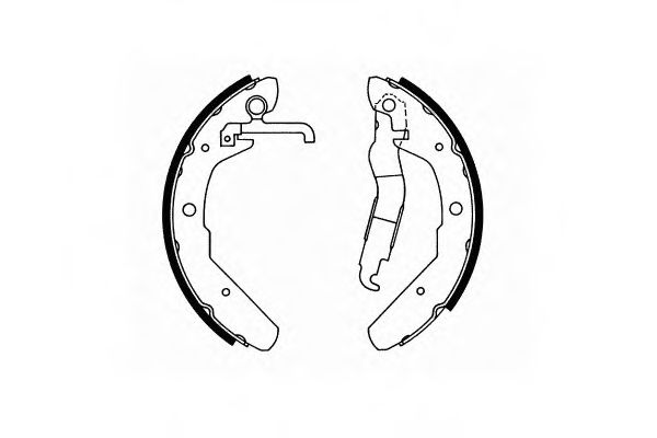 Тормозные колодки барабанные SCT SS 521