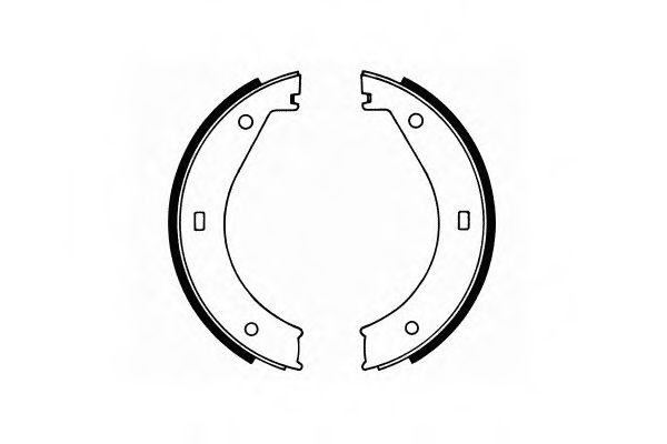 Тормозные колодки барабанные SCT SS 526