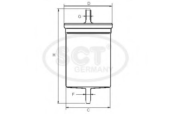 Топливный фильтр SCT ST 342 Топливный фильтр SCT ST 342