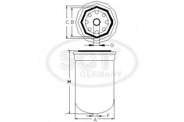 Топливный фильтр SCT ST 720