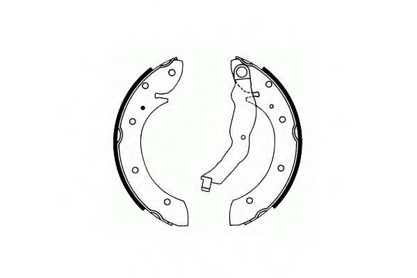 Тормозные колодки барабанные SCT SS 539