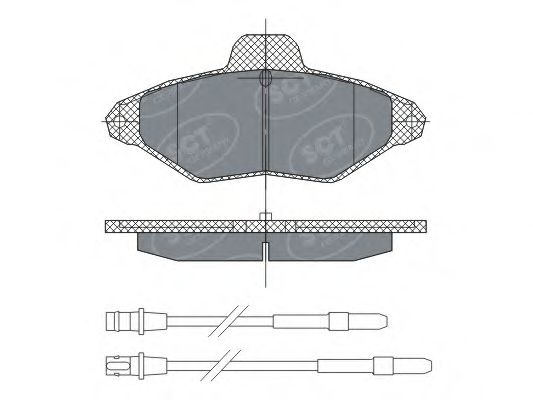Тормозные колодки SCT SP 293 PR