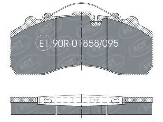 Тормозные колодки SCT SP 305 PR