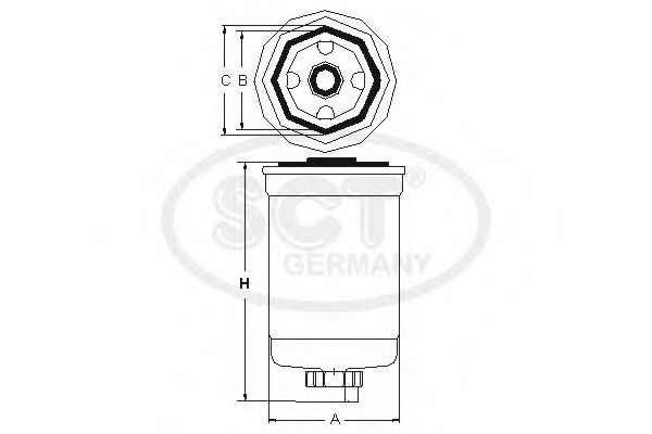 Топливный фильтр SCT ST 6082