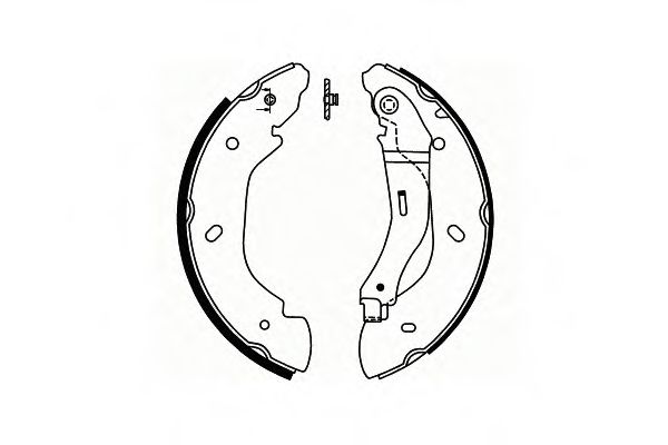 Тормозные колодки барабанные SCT SS 552
