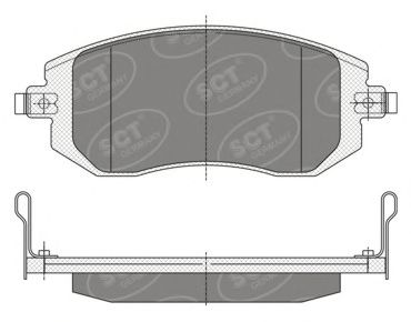Тормозные колодки SCT SP 340 PR