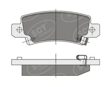 Тормозные колодки SCT SP 350 PR
