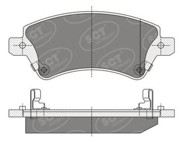 Тормозные колодки SCT SP 351 PR
