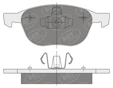 Тормозные колодки SCT SP 358 PR