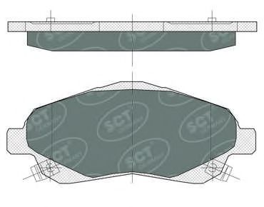 Тормозные колодки SCT SP 368 PR