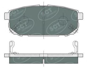 Тормозные колодки SCT SP 372 PR