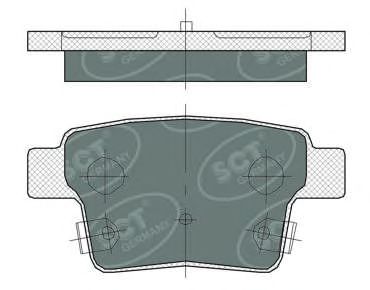 Тормозные колодки SCT SP 375 PR