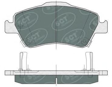 Тормозные колодки SCT SP 381 PR