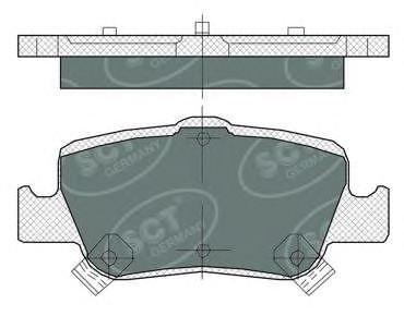 Тормозные колодки SCT SP 382 PR