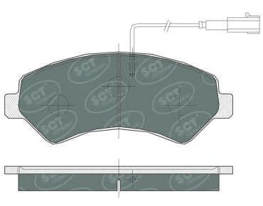 Тормозные колодки SCT SP 387 PR