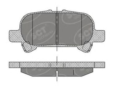 Тормозные колодки SCT SP 401 PR