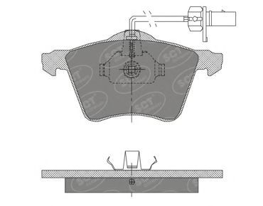 Тормозные колодки SCT SP 402 PR