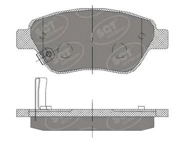 Тормозные колодки SCT SP 406 PR