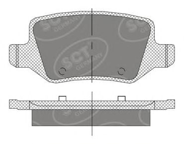 Тормозные колодки SCT SP 410 PR