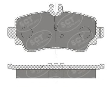 Тормозные колодки SCT SP 411 PR