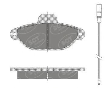 Тормозные колодки SCT SP 414 PR