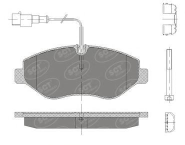 Тормозные колодки SCT SP 416 PR
