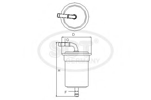 Топливный фильтр SCT ST 6114