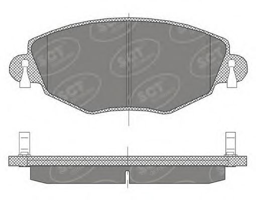 Тормозные колодки SCT SP 450 PR