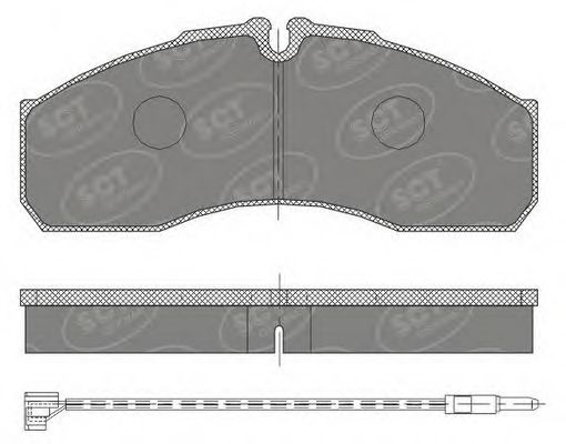 Тормозные колодки SCT SP 454 PR