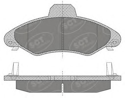 Тормозные колодки SCT SP 614 PR