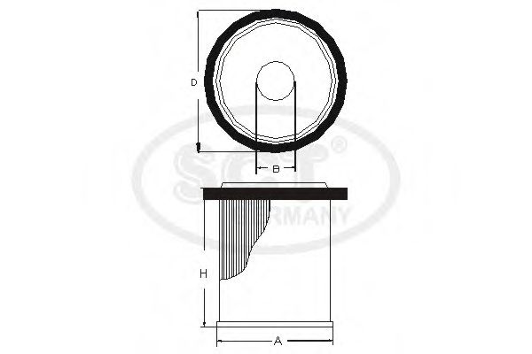 Топливный фильтр SCT SC 7069 P